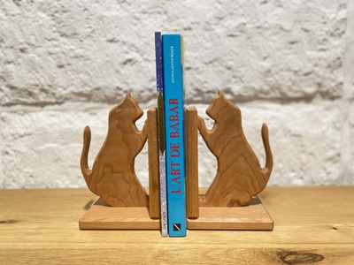 ネコのブックエンド ?支える- 25-028
