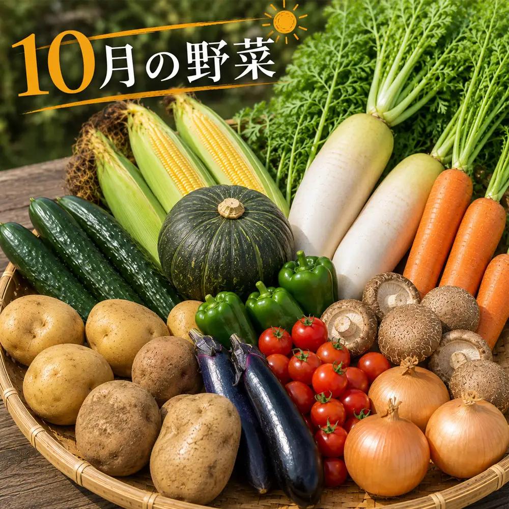 【令和8年産】旬の野菜7～9種の詰め合わせセット 定期便 2回便 9月～10月発送 美景農園