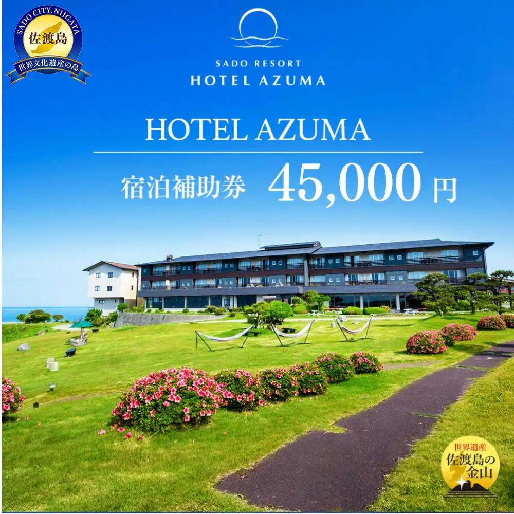  宿泊補助券 45,000円分 ホテル吾妻 | 新潟県 佐渡市