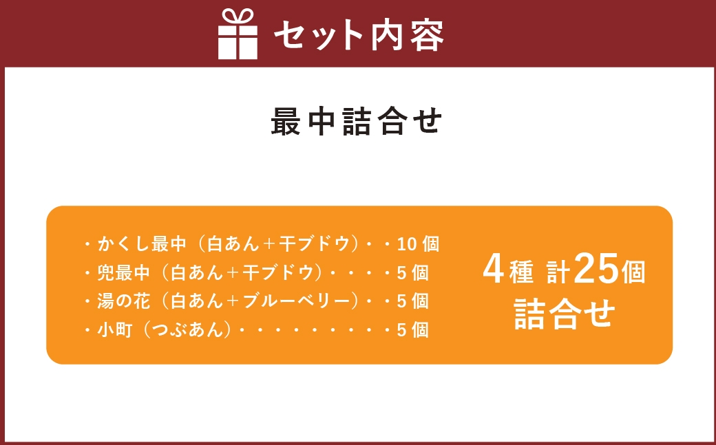 最中4種25個詰合せ
