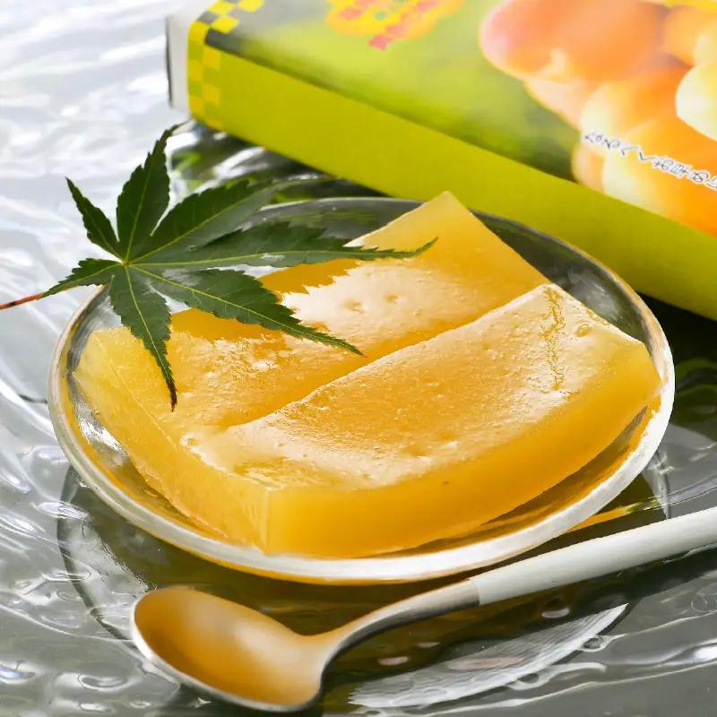 【期間限定】夏の水羊羹！「黄金ゼリー」 250g × 3箱（計750g）  白餡と「黄金梅」ピューレ [e07-a015]