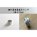 【ふるさと納税】錫の自由自在なリング（長さ15cm） オリジナル アクセサリー　 ファッション小物 指輪 装飾品 おしゃれ 錆びにくい 　お届け：お届けまでに1ヶ月～2ヶ月程お時間をいただきます。