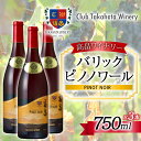 【ふるさと納税】 バリック ピノ・ノワール 750ml×3本 高畠ワイナリー F20B-732