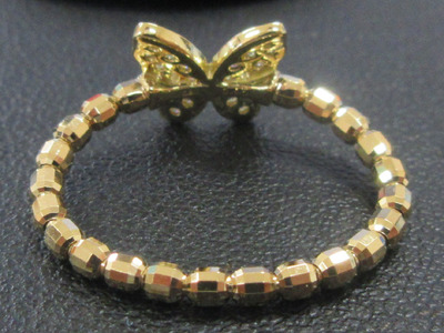 K18YG 0.10ct サイズﾌﾘｰリング SWCB003-yg