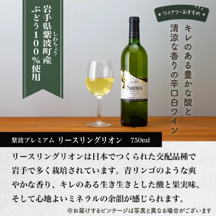 産地限定 ワインぶどう品種使用 自園自醸ワイン紫波 プレミアムワイン2本セット 紫波町産 テロワール ワイン (AL046-1 )