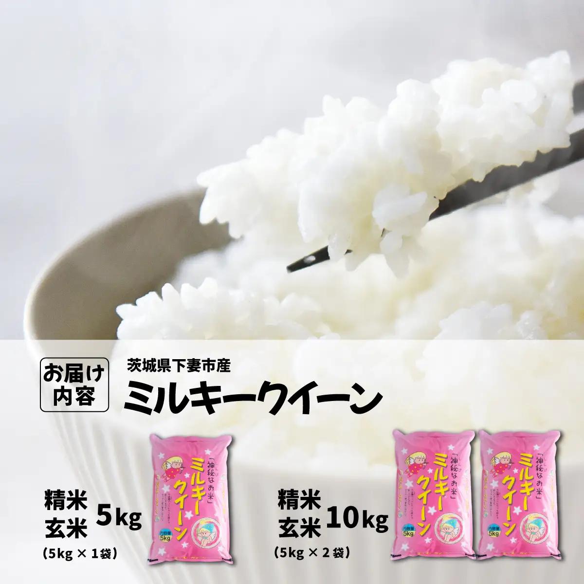 ミルキークイーン 5kg 玄米 白米 令和7年産