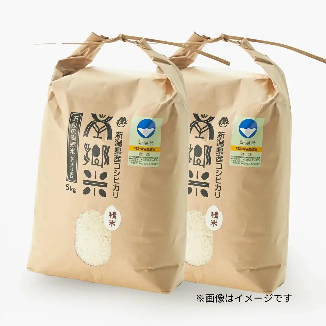 【先行予約】令和8年産 新米 コシヒカリ 南郷米 10kg(5kg×2袋) 特別栽培米【10月上旬発送開始】 | 新潟県産 白米 米 五泉市