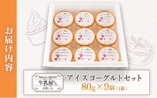 牛乳屋さんが作った アイスヨーグルト セット 80g 9個 カップ 宮崎県産