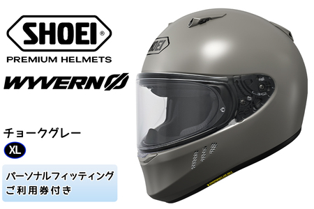 SHOEIヘルメット「WYVERNΦ チョークグレー」XL ｜フルフェイス バイク ツーリング レーサー マルケス ショウエイ [2630]