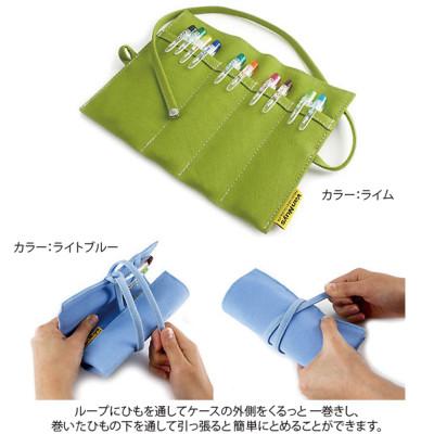ふるさと納税 松茂町 VanNuys 帆布の巻きペンケース/オープンタイプ(8号帆布製:ライトブルー) |  | 01