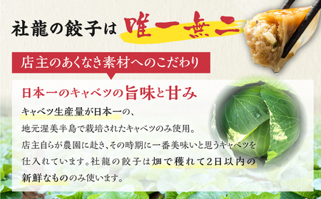  無添加 手造り 餃子 50個入 社龍の餃子