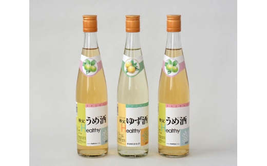 秩父リキュール　秩父うめ酒（ざけ）、秩父ゆず酒（ざけ） ／ お酒 梅酒 柚子酒 埼玉県 特産 No.379