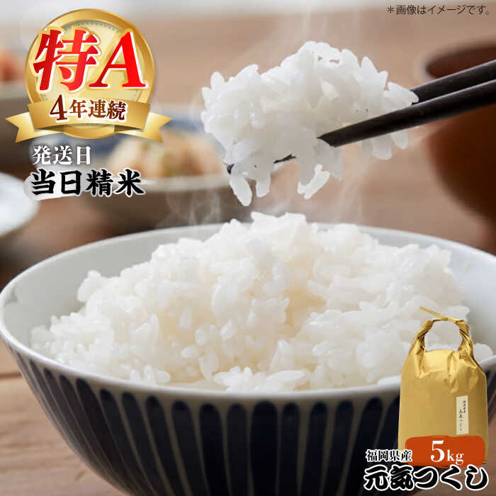 【ふるさと納税】令和7年産【特A】評価のお米「元気つくし」5kg×1袋 [5kg] [白米]《築上町》【株式会社ベネフィス】 [ABDF201] 精米 米 ご飯 ごはん こめ コメ 23000 23000円
