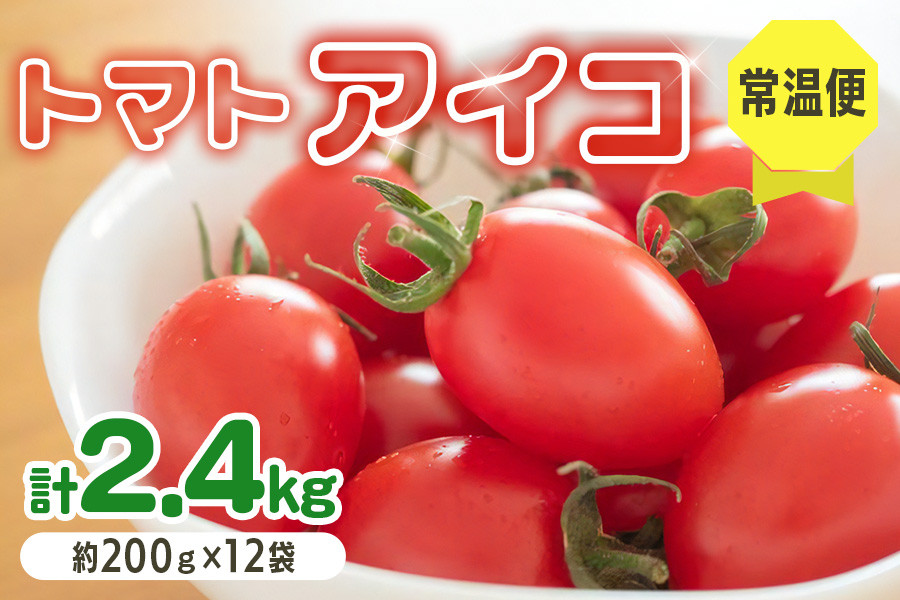
                  愛菜果えりーと倶楽部のミニトマト アイコ12袋｜2025年産 令和7年 国産 野菜 トマト ミニトマト サラダ 新鮮 フレッシュ リコピン [0672]
                