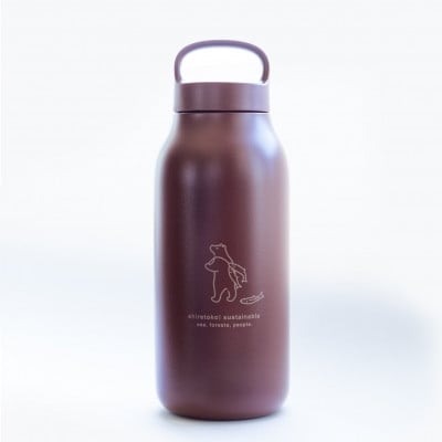 
            知床トコさん ウォーター タンブラー マルーン 550ml×1本 蓋付き 軽量＜KINTO＞【1671603】
          