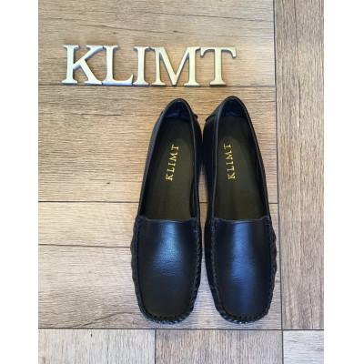 ふるさと納税 静岡市 靴　KLIMT(クリムト) のふわふわ楽チン　24.5cm　ブラック　モカシンシューズ　 |  | 01