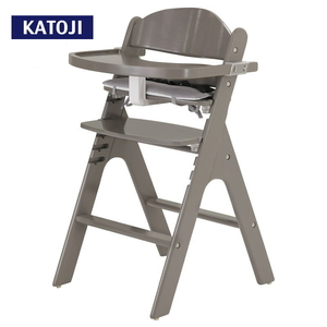 木製ハイチェア スワルン クッション付 グレー｜カトージ KATOJI ブランド ベビー用品 ベビーチェア ハイチェア ダイニング イス テーブル付 おしゃれ かわいい 家具 子育て 子ども 子供 赤ちゃん [0574]