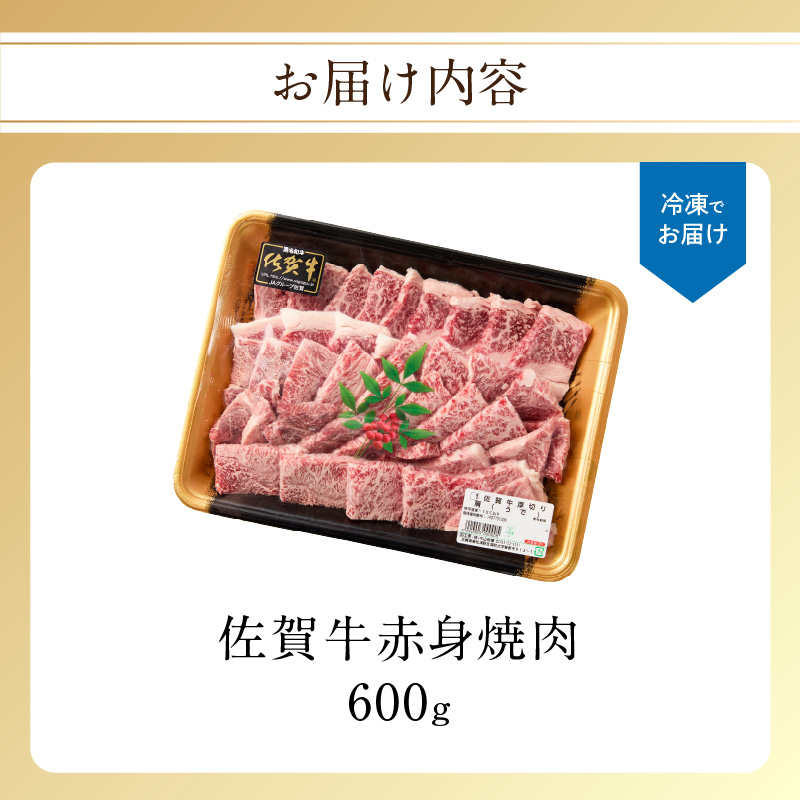 【最速配送】中山牧場 佐賀牛 赤身焼肉 600g ／ バーベキュー BBQ 牛肉 肉 お肉 佐賀牛 赤身 霜降り モモ ウデ 肩ロース 三角バラ 焼き肉 焼肉セット A5 A4 a5 a4 黒毛和牛 ブランド牛 国産 佐賀県 玄海町 冷凍