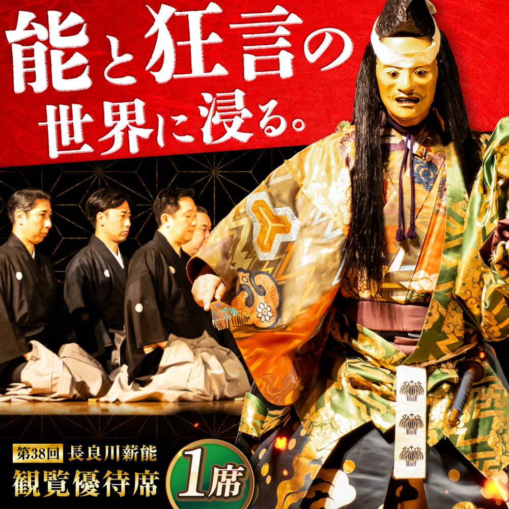 【ふるさと納税】第38回長良川薪能観覧優待席 伝統芸能 能 狂言 岐阜市/長良川薪能実行委員会[ANEU001]