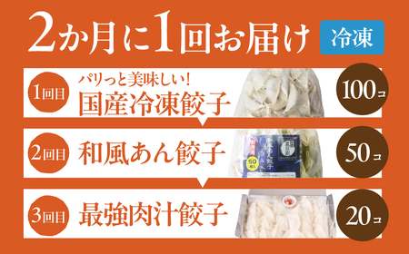 こだわり餃子定期便 全3回 定期便 餃子 ぎょうざ ギョウザ おつまみ 晩酌 毎日の食事に 白米によくあう お弁当 おかず 総菜 大容量 訳あり どうまい 愛知県 豊橋市 送料無料 3万円 焼き方レシ