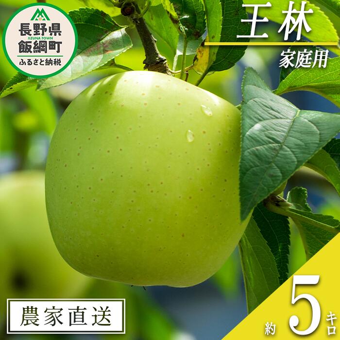【ふるさと納税】 りんご 王林 家庭用 5kg 松澤農園 沖縄県への配送不可 令和7年度収穫分 長野県 飯綱町 〔 信州 果物 フルーツ リンゴ 林檎 長野 12000円 予約 農家直送 〕発送時期：2025年11月中旬〜2025年12月上旬 {**}