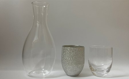 ぐい呑み 錫製 硝子 飲み比べ 日本酒 ぐい呑み
