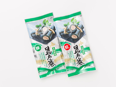 北海道産昆布で鮭(サケ)と鰊(にしん)を丁寧に巻いた昆布巻きセット(2本)_昆布巻 国産 北海道産 サケ ニシン コンブ だし 海藻 だし昆布 こんぶ水 出汁 乾物 こんぶ ギフト 調理済み 一人暮ら