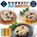 【ふるさと納税】サラダサバ 食べ比べ セット 12缶 さば 鯖 サバ缶 缶詰 醤油 塩 味噌 備蓄 木の屋 常温保存 防災 非常食 キャンプ アウトドア 保存食 長期保存可 国産 宮城県 石巻市 鯖缶 缶詰め 綿実油 オイル漬け 保存料 無添加