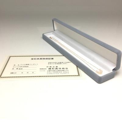 ふるさと納税 志摩市 高品質アコヤ真珠ペンダント4.0〜4.5ミリ5pcs K18 40cm |  | 03