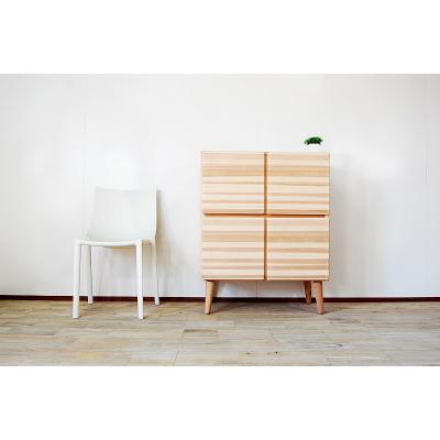ふるさと納税 大川市 nade4masuキャビネット80/国産燻煙杉/大川家具