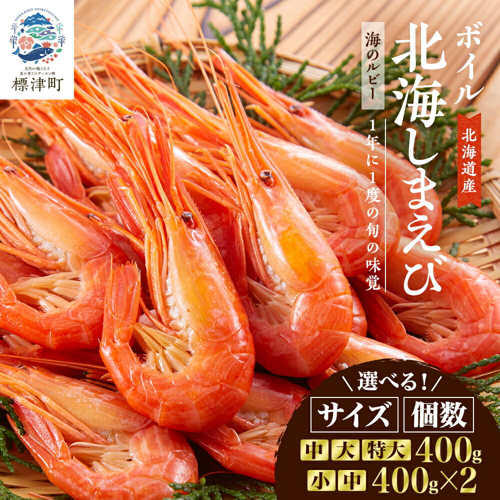 【ふるさと納税】北海道産ボイル北海しまえび【3D凍結】400g　小(400g×2)/中/中(400g×2)/大/特大_ つまみ 海鮮 魚介 ボイル済 特大サイズ えび ほっかいしまえび ホッカイシマエビ【配送不可地域：離島】【G1134132】