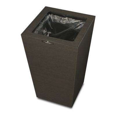 ふるさと納税 和歌山市 バスク ダストボックス スクエア 7L ブラック ソファの横に置きたい木目調ゴミ箱 |  | 02