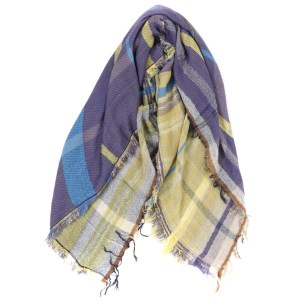 【tamaki niime・イッテンモノ】wool roots shawl SQUARE（55-9）