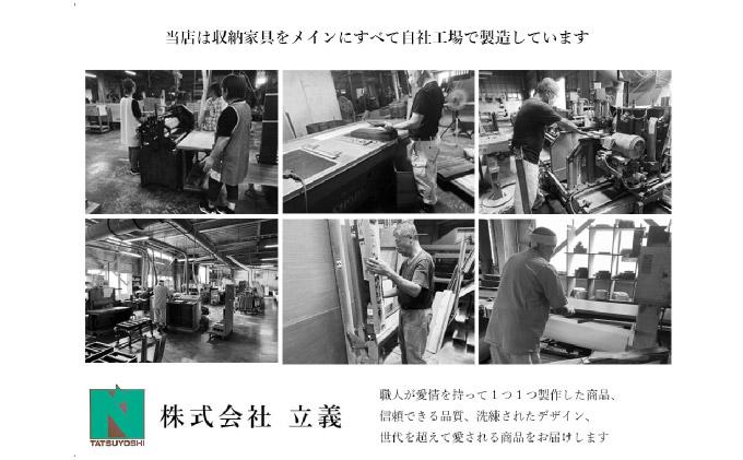 Ron（ロン）幅40フリーボード引出し (NA) グレーガラス仕様【北海道・東北・沖縄・離島不可】CN125-NA ナチュラル