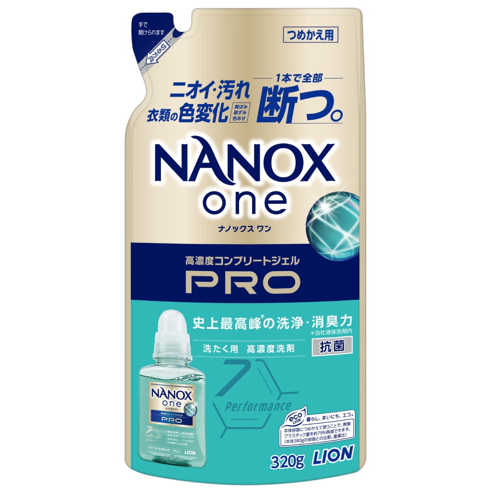 【ふるさと納税】NANOX one PRO 替セット 320g×24個 合計7.68kg 洗濯用洗剤 詰め替え 詰め替え用 洗剤 洗濯 ナノックス 洗濯洗剤 日用品 消耗品 液体洗剤 濃縮 液体 ライオン ウィルス除去 抗菌 消臭 高濃度 ジェル 茨城県 神栖市 送料無料