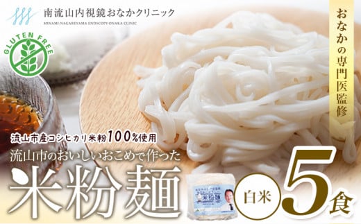 米粉麺 国産 流山のおいしいおこめで作った米粉麺 1食120g 5食 単発 グルテンフリー 米粉 お米の麺 パスタ ラーメン 中華 そうめん アレルギー対応 麺 米粉 常温 長期保存 千葉県 流山市 こしひかり ライスヌードル ヘルシー