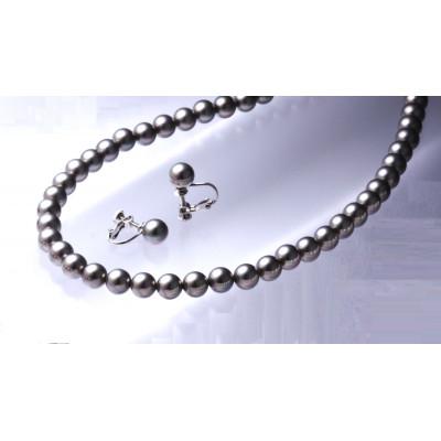 ふるさと納税 和泉市 貝パールネックレス2点セット(グレー) |  | 02