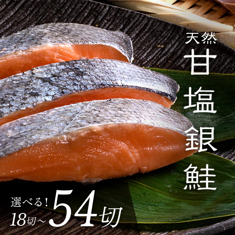 【ふるさと納税】容量 × 発送時期が選べる 銀鮭 3切×6パック 〜 18パック 厚切り 3切れ ごとの真空小分け 切り身 切身 北海道 釧路 ふるさと納税 鮭 サケ 甘塩 魚 魚介 海産物 朝ごはん お弁当 F4F-2063var