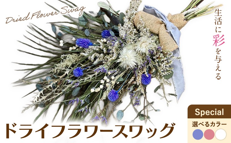 
                  ドライフラワースワッグ Special 選べるカラー ブルー ピンク ホワイト 1束 ドライフラワー スワッグ デザインおまかせ フラワーアレンジ インテリア 花 送料無料《90日以内に出荷予定(土日祝除く)》
                