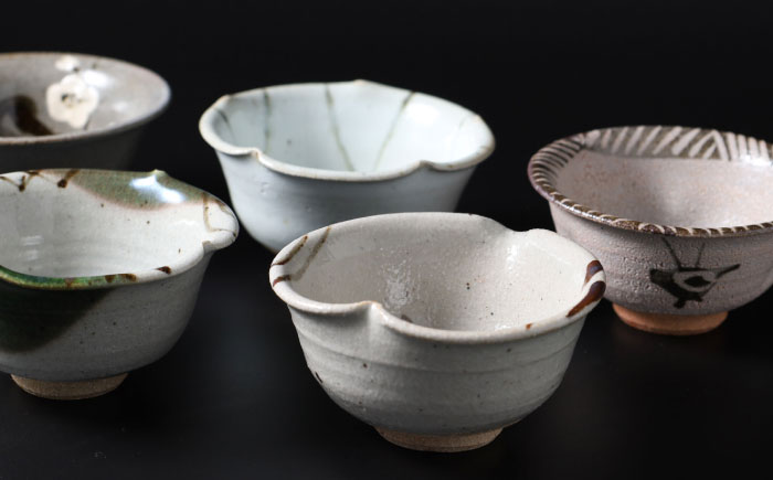 【唐津焼】絵唐津向付5客セット / 小皿 / 佐賀県 / 大杉皿屋窯 [41ABAC008]