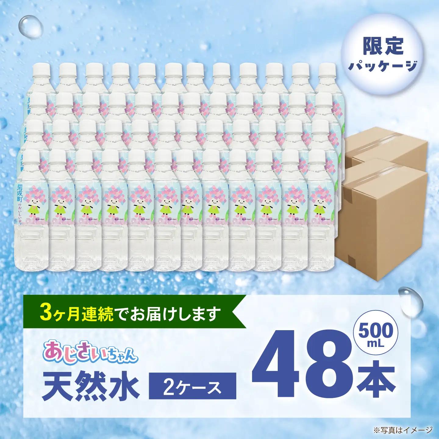 ミネラルウォーター 【全3回定期便（毎月お届け）】ミネラルウォーター （500mL×24本） 2箱 [BDBE003-5]