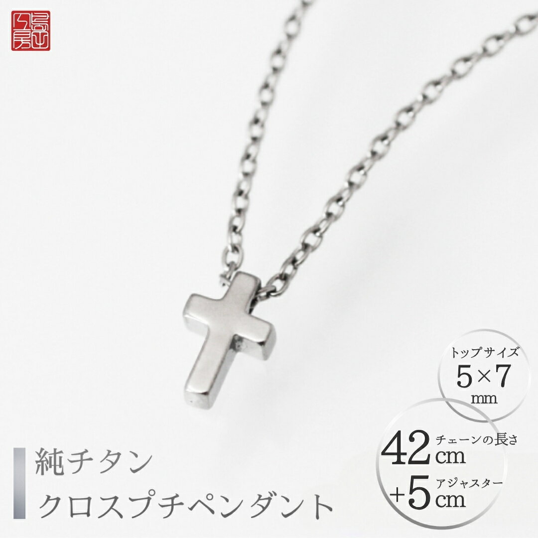 【ふるさと納税】純チタンクロスプチペンダント ネックレス 変色しにくい ギフト 大人 かわいい 新潟県 弥彦村 | アクセサリー ネックレス ファッション 変色しにくい プレゼント ギフト 贈り物 贈答品 お祝い 新潟県 弥彦村