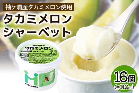 完熟 タカミメロンシャーベット 16個 アイス スイーツ メロン [0723]