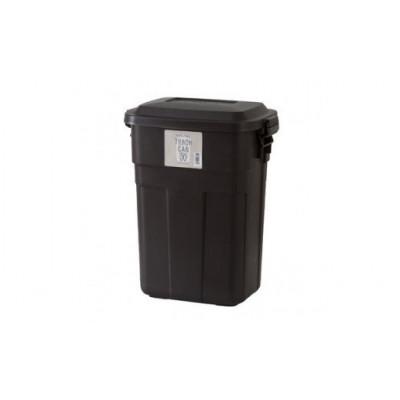 ふるさと納税 恵那市 トラッシュカン　ゴミ箱　ふた付き　30リットル　ブラウン　2個組