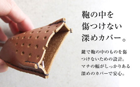 手縫いレザーキーケース25ドット アンティークブラウン キーケース 革 メンズ レディース  大阪府高槻市/KAKURA[AOBI029]