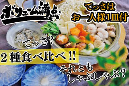 唐津産 とらふぐてっさと切り身の贅沢食べ比べ！6人前「2023年 令和5年」