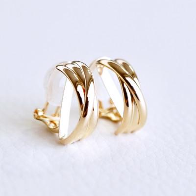 ふるさと納税 昭和町 K18 イエローゴールド(地金)  イヤリング(クリップ式)保証書付 SNO-1947YG |  | 01