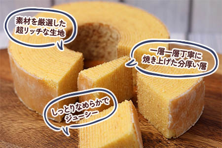 魂の生地職人自慢のBIGバームクーヘン｜焼菓子 洋菓子 バウムクーヘン [1817]