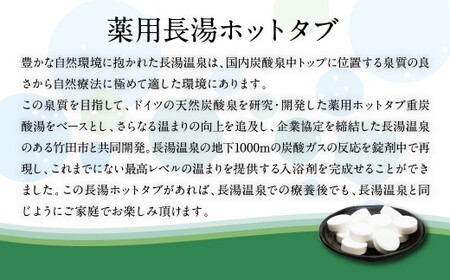 【6ヵ月定期便】 【薬用 入浴剤】 長湯ホットタブ Classic 45錠入（1袋）×6回 計270錠