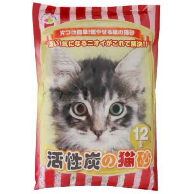 ふるさと納税 富士市 紙の猫砂 LOVEにゃん活性炭の猫砂 12L 【5袋入】 |  | 01